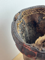 Image of 18th century French leather fire bucket rim 2