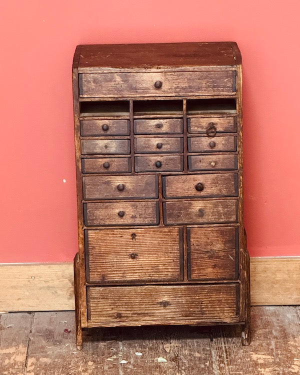 Image of 19th Century watchmakers chest front view