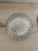 Image of Art Deco guilloché enamel jar, Birmingham silver 1929 base view