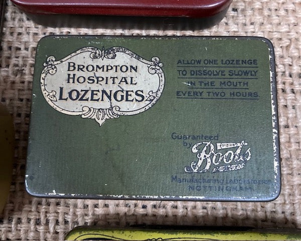 Image of Collection of 6 medical tins Brompton Hospital