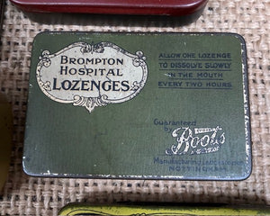 Image of Collection of 6 medical tins Brompton Hospital