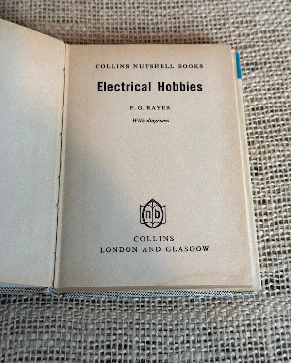 Image of Collins Nutshell Books Electrical Hobbies inside cover