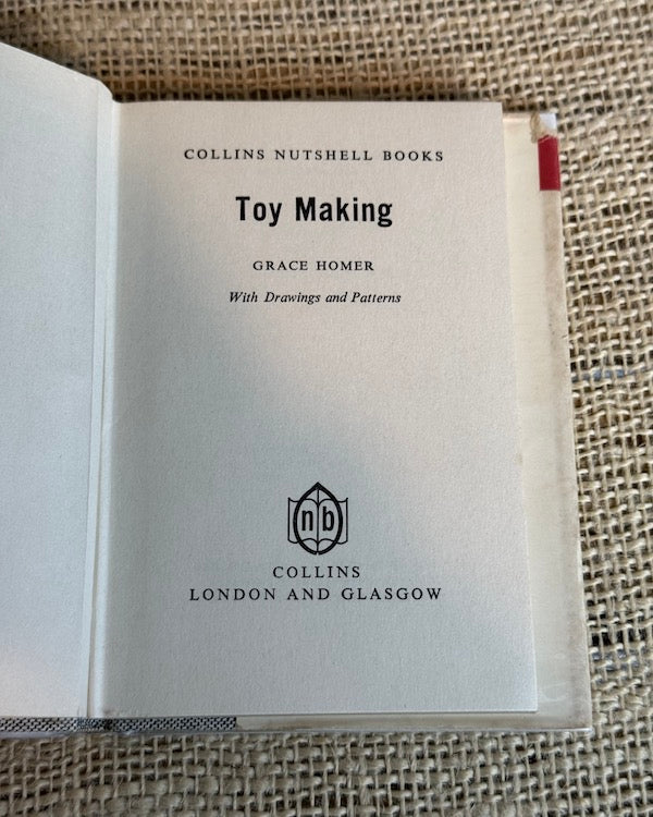 Image of Collins Nutshell Books Toy Making inside cover