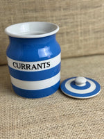 Image of Cornishware Blue Currants Jar with Lid