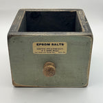Image of Epsom Salts Apothecary Drawer Blue-Green Front View