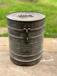 Image of Green Indian Storage tin - front