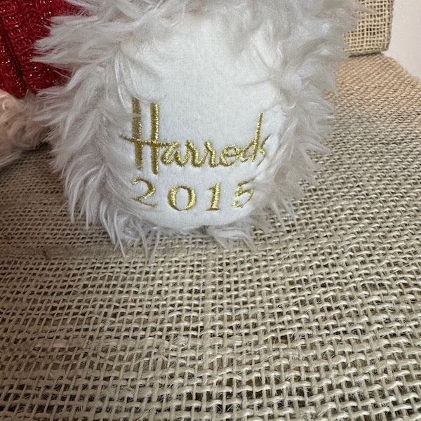 Image of Harrods Christmas Teddy Bear 2015 foot view