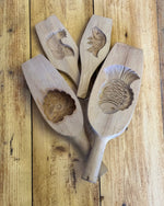 image of a set of four wooden pastry moulds