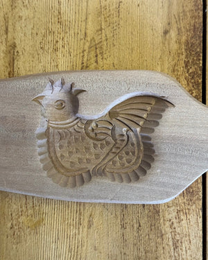 Image of a small chicken design pastry mould - close up