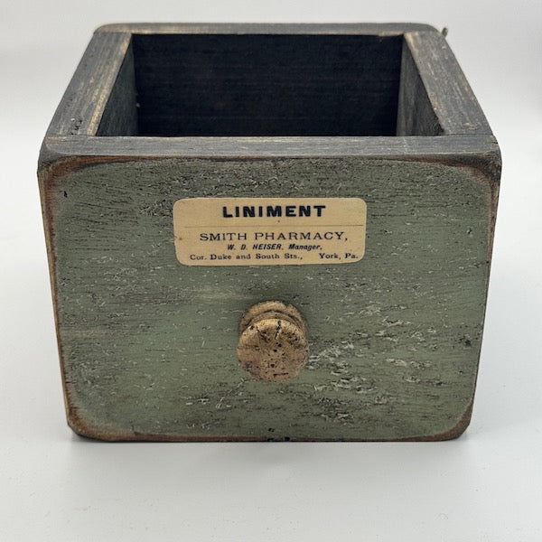 Image of Liniment Apothecary Drawer Green Front View