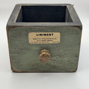 Image of Liniment Apothecary Drawer Green Front View
