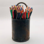 Image of Metal cannister with pencils