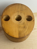 Image of Milliners hat block base view
