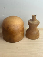Image of Milliners hat block separate view