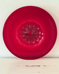 Image of Red Murano Cardinals hat bowl front