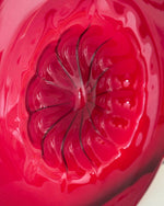 Image of Red Murano Cardinals hat bowl front centre 1