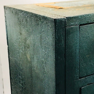 Image of Small green cabinet patina