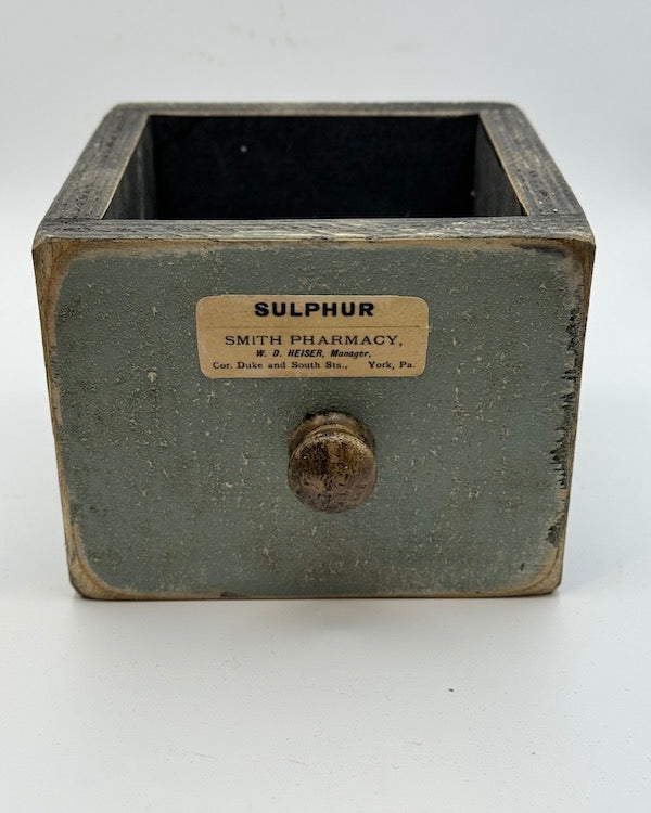 Image of Sulphur Apothecary Drawer Green Front