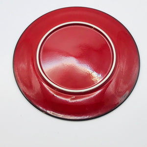 Image of Villeroy and Boch red Granada 15.5cm plate bottom view