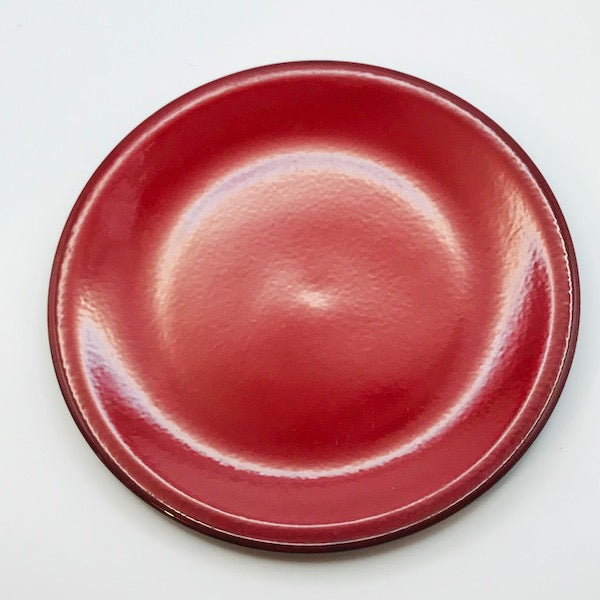 Image of Villeroy and Boch red Granada 15.5cm plate top view