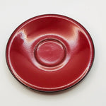 Image of Villeroy and Boch red Granada 15cm saucer top view