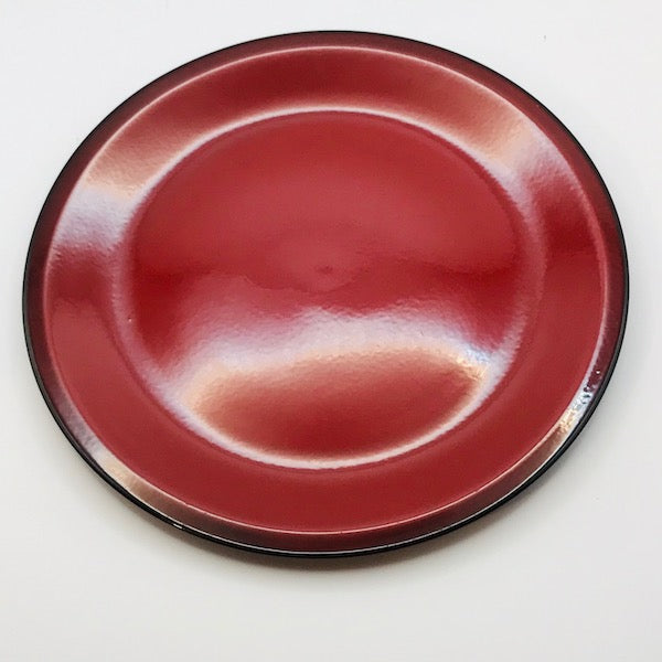 Image of Villeroy and Boch red Granada 20cm plate top view