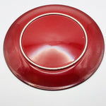 Image of Villeroy and Boch red Granada 24cm plate bottom view