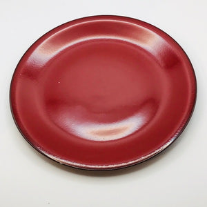 Image of Villeroy and Boch red Granada 24cm plate top view
