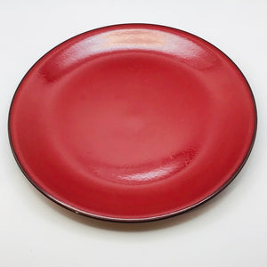 Image of Villeroy and Boch red Granada 26cm plate top view