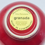 Image of Villeroy and Boch red Granada Open Sugar Bowl label