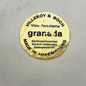 Image of Villeroy and Boch red Granada serving dish label