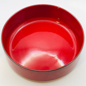 Image of Villeroy and Boch red Granada serving dish top view