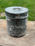 Image of White Indian Storage tin - front