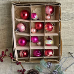 Image of 15 x small pink Christmas ornaments