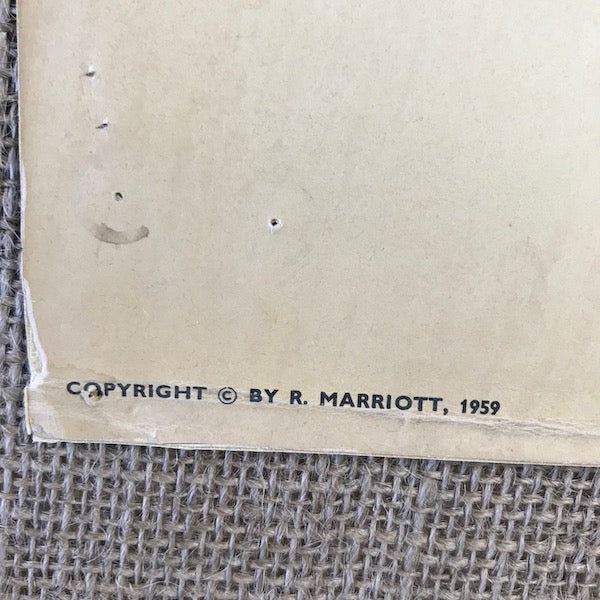Image of 1959 Marriott Woodworking Chart 1 closeup b