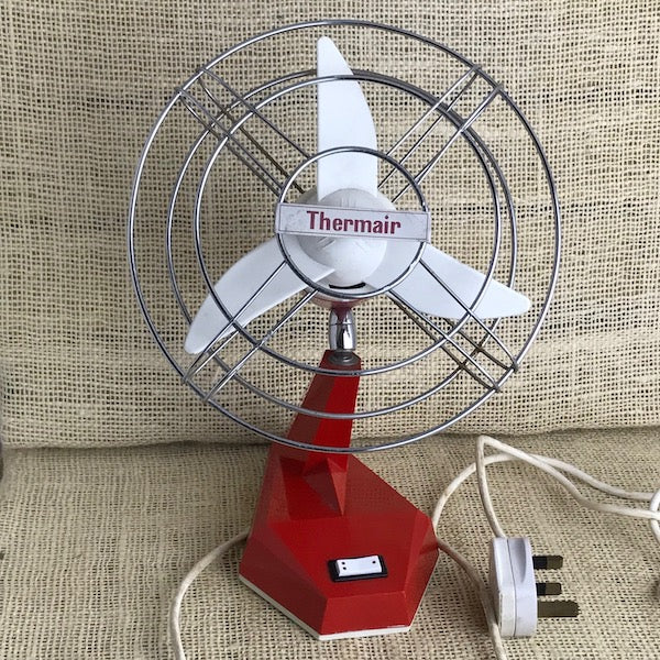 Image of  1960's Thermair red electric fan