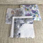 Image of 3 designs of vintage tissue paper napkins from Liberty