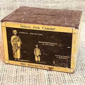 Image of Antique Welsh Calvinistic Methodist Daily Gift Box Back View