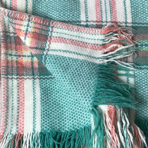 Image of Back of single sided welsh wool blanket