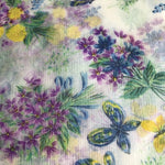 Image of Close up of Liberty flowers and butterflies napkin