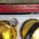 Image of Close up of Simon Holliday baubles box