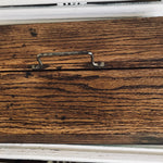 Victorian Two-lidded oak cutlery box