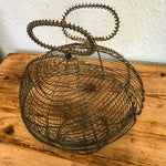 Vintage wire egg basket