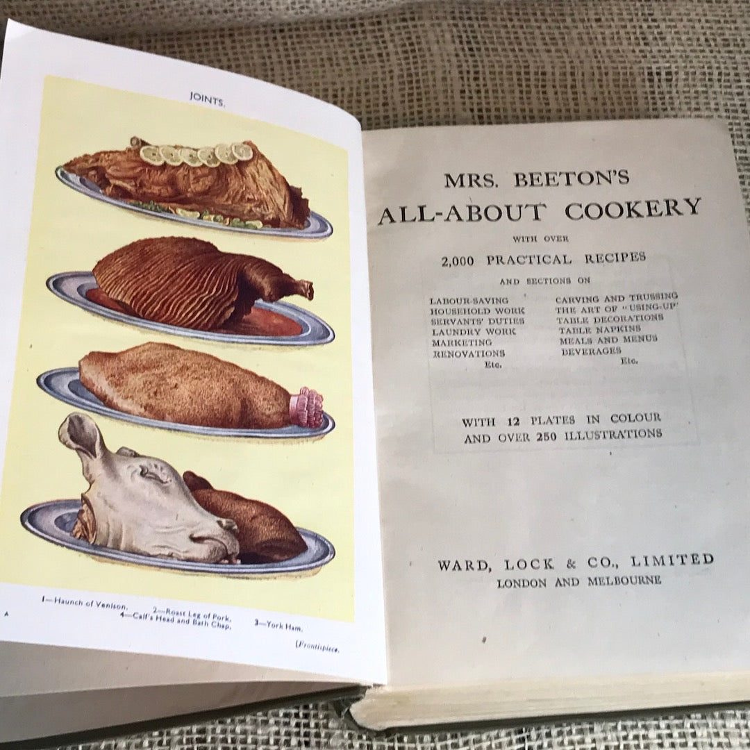Examples from Mrs Beeton's All About Cookery book
