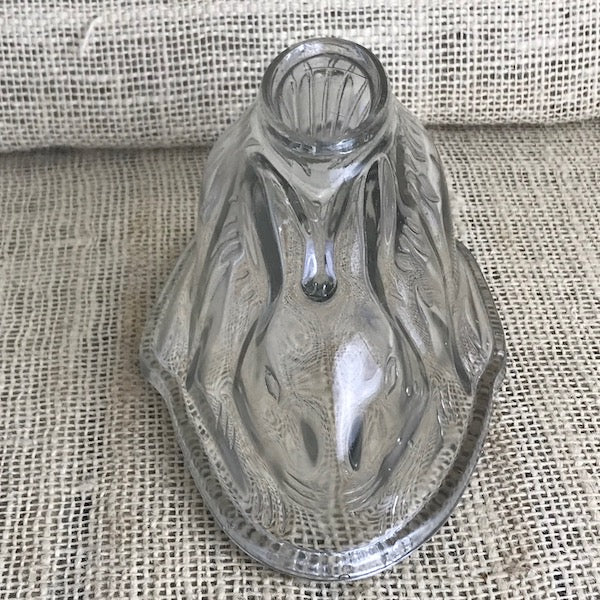 Image of Front view of 21cm glass rabbit Jelly Mould
