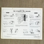 Image of How to use the Stanley Try Square 1951 Wall Chart S7