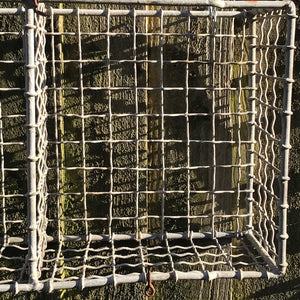 Vintage 4 pigeon hole galvanised wire rack