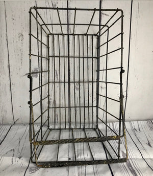 Vintage wire shopping basket