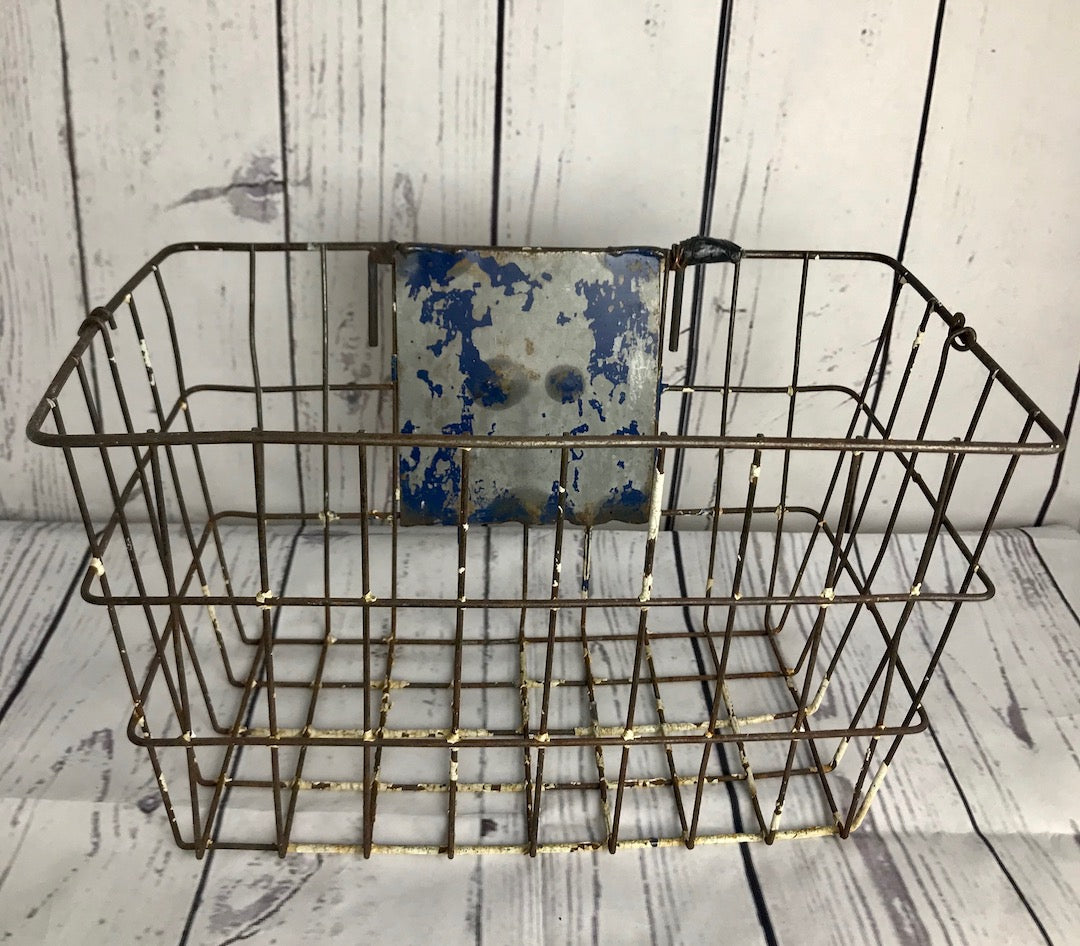 Vintage wire display basket