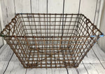 Large vintage wire basket